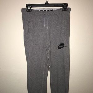Gray Nike sweat pants